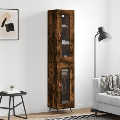 Credenza Rovere Sonoma 60x35x70 Cm – Legno Multistrato E Ferro, Mobile Portaoggetti Con Vano Chiuso, Per Soggiorno O Cucina