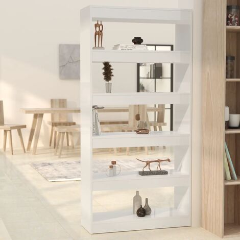 Libreria/Divisorio Bianco 80x30x72cm - In Legno Multistrato Per Casa E Ufficio - Foto 2