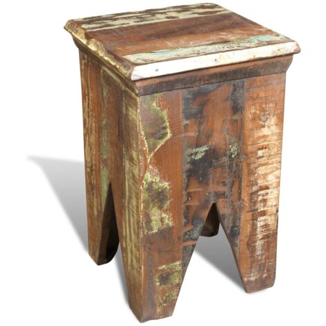 Furniture Limited - Sgabello in Legno Massello di Recupero