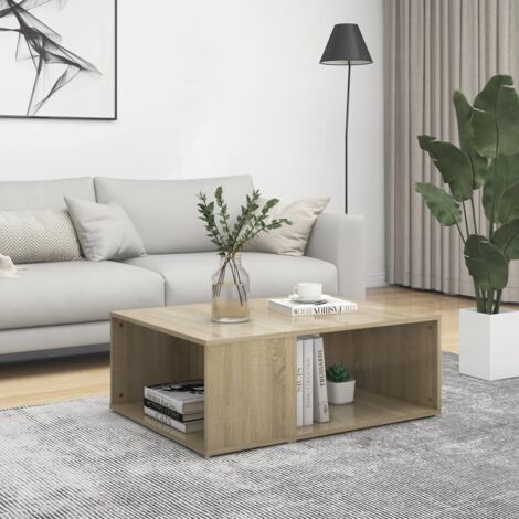 Tavolino da Salotto Rovere Sonoma 79x49x41 cm Legno Multistrato cod mx