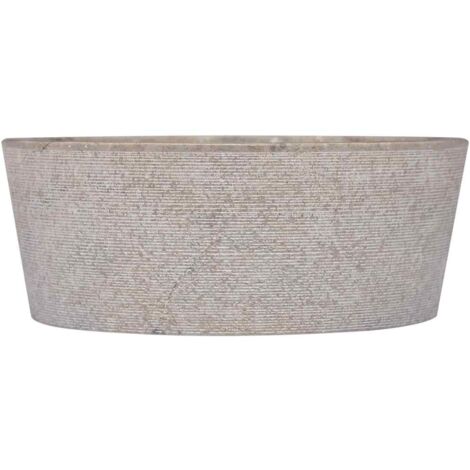 Lavandino In Marmo Grigio 53x40x15 Cm - Lavabo Moderno Per Bagno, Fatto A Mano - Foto 3
