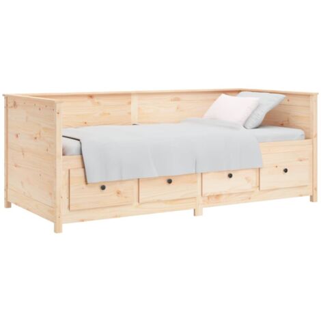 Furniture Limited - Dormeuse senza Materasso 80x200 cm in Legno