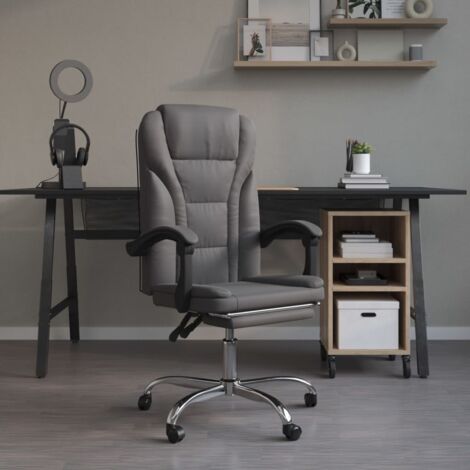 Poltrona Reclinabile Lucas Grigia Great Deal Furniture | Design Contemporaneo Basso Profilo Per Piccoli Spazi | Peso Max 124,7 Kg