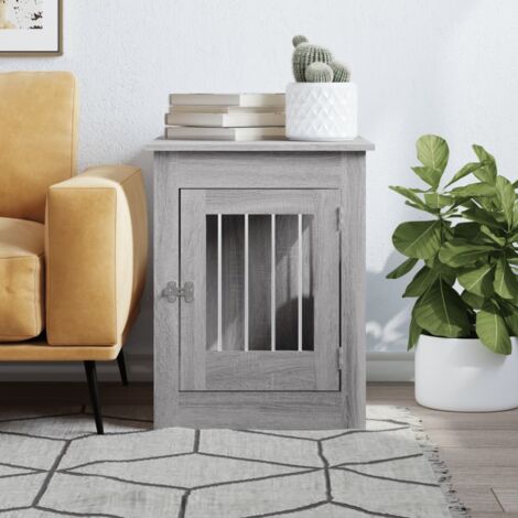 Furniture Limited - Gabbia Cani da Arredamento Grigio Sonoma