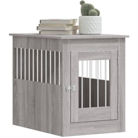 Furniture Limited - Gabbia Cani da Arredamento Grigio Sonoma