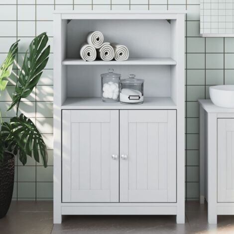 Furniture Limited - Mobile da Bagno BERG Bianco 69,5x34x110 cm