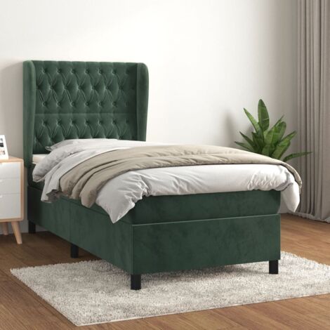 Furniture Limited Giroletto A Molle Con Materasso Verde Scuro