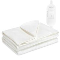 MONHOUSE Electric Blanket - Heated Under Blanket - 3 Heat Settings - Double 120x135xm - White