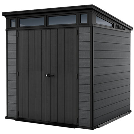 Keter – Abri de jardin résine 4,5 m² – Dimensions 214x218x226 cm – Rangement durable en résine style bois – Résistant aux intempéries