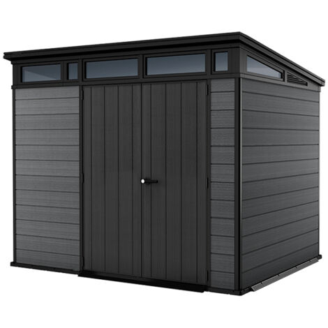 Keter – Abri de jardin en résine 5,8 m² – Dimensions 279x218x226 cm – Panneaux renforcés en acier – Résistant aux intempéries et anti-UV