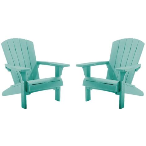 Fauteuil de jardin Adirondack - Lot de 2 - bleu - KETER (1/4)
