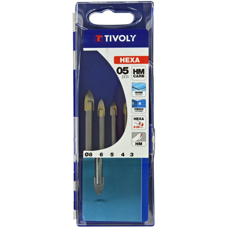 Tivoly 10931070001 – Pack Of 5 Drill Bits SDS +, 2 Cuts
