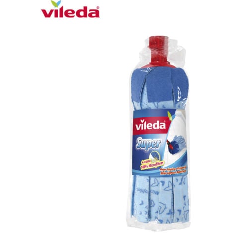 Serpillère VILEDA laminée à ancrage universel - bleue