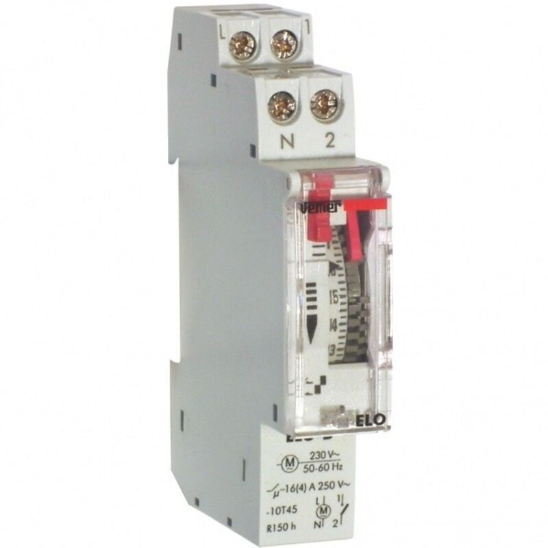 Timer Digitale VEMER VE787500 TEMPO - Programmazione Oraria E Astronomica, Per Tapparelle, Luci, Cancelli, 2 Moduli, Bianco/Grigio