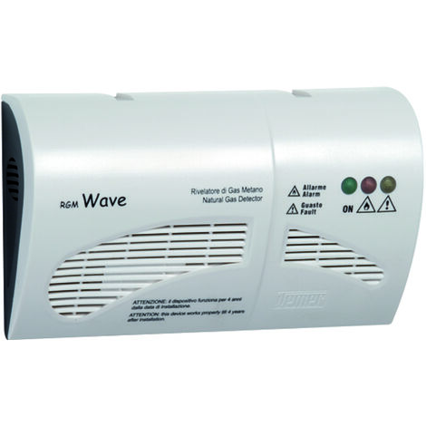 Rilevatore di Gas Metano da Parete Vemer VN783700 RGM Bianco