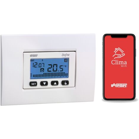 Vemer dafne-230 wi-fi crono incasso settinale cronotermostato da incasso ve792200