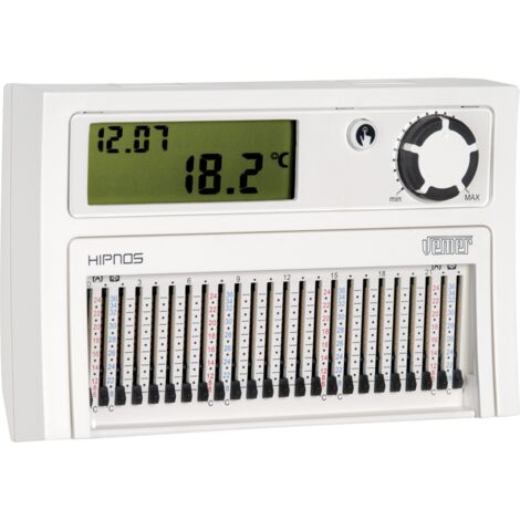 Cronotermostato a Cursori a Batteria Vemer VE013900 Hipnos Bianco