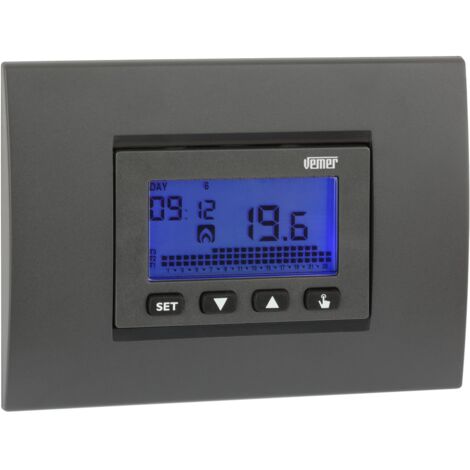 Cronotermostato Digitale da Incasso (503) a 230V Vemer VE431300 Dafne