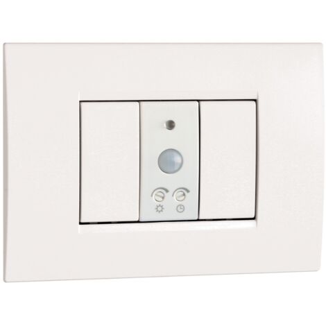 Rilevatore di Movimento Crepuscolare da Incasso Vemer VE770800 Sens Ir Bianco