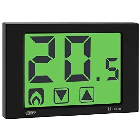 Termostato Digitale Touch Screen da Parete Alimentazione 230V Vemer VE435400 Thalos