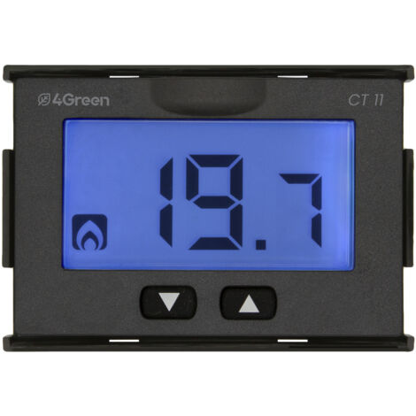 Termostato da Incasso 503 Display LCD Controllo Temperatura per Caldaia e Climatizzazione Alimentazione a Batteria Frontalini Bianco e Grigio Antracite Inclusi 4Green 4G000700