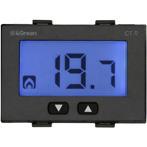 Termostato da Incasso 503 Display LCD Controllo Temperatura per Caldaia e Climatizzazione Alimentazione 230V Frontalini Bianco e Grigio Antracite Inclusi 4Green 4G000600