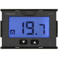 Termostato da Incasso 503 Display LCD Controllo Temperatura per Caldaia e Climatizzazione Alimentazione a Batteria Frontalini Bianco e Grigio Antracite Inclusi 4Green 4G000700