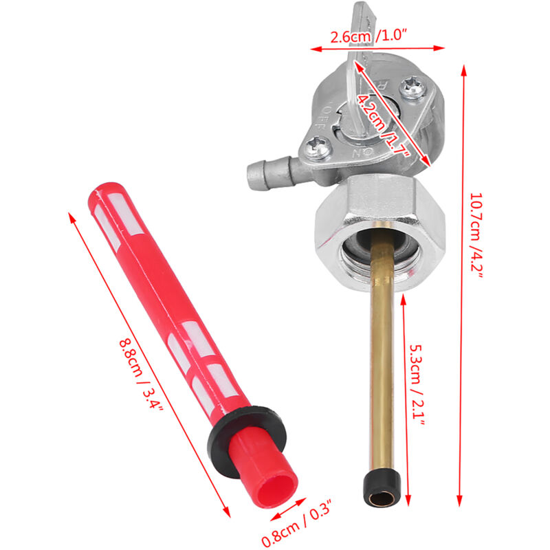 Robinet Essence Pour Ural Et Dnepr - Modèle CJ-K750 Avec Filtre - Commutateur Réservoir Carburant Moto