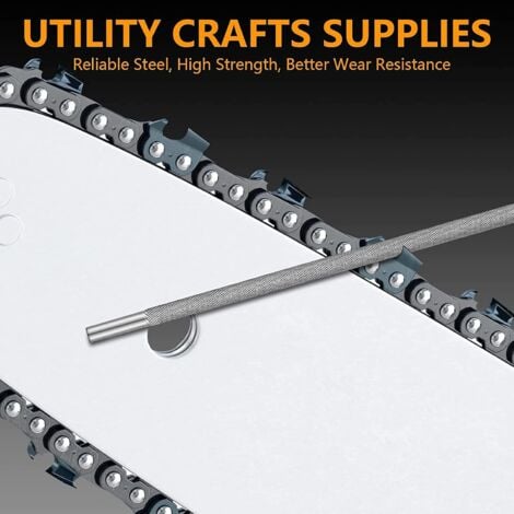 Lot De 4 Limes D'affûtage De Chaîne De Tronçonneuse Rondes