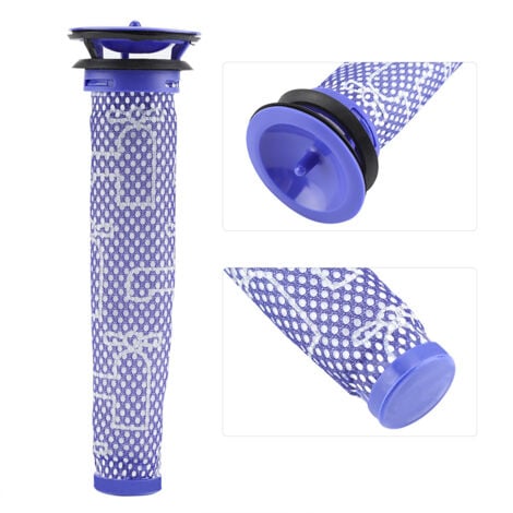 EJ.LIFE Lot de 2 filtres pré-moteur lavables pour aspirateur à main DYSON V6 V7 V8 DC62 DC61 DC58 DC59 DC74