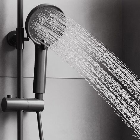Rallonge De Douche En Acier Inoxydable 30 Cm - Réglable En Hauteur Et Angle - Support Mural, Installation Sans Outil