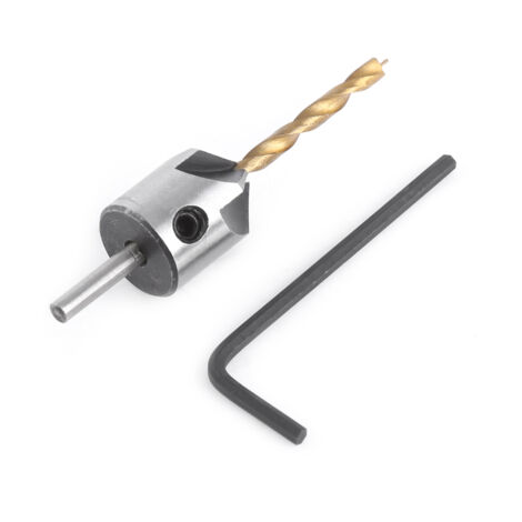 Ej.Life – Mèche à bois pour perceuse 3,5mm – Acier au carbone – Fraise conique avec clé hexagonale – Chanfreinage et bavurage précis (1/3)