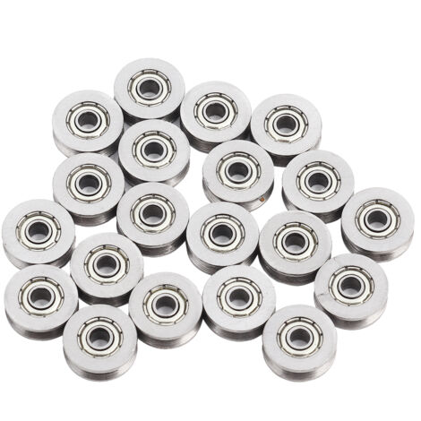 Ej.Life – Roulement à billes V623ZZ 20 pièces – Acier au carbone – Diamètre intérieur 3mm – Diamètre extérieur 12mm – Pour systèmes de mouvement linéaire