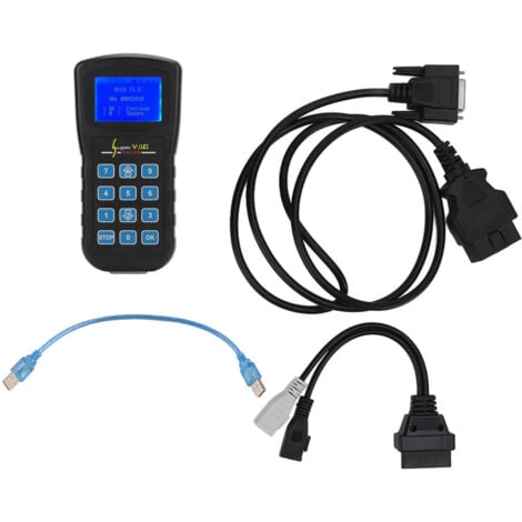 Ej.Life Lecteur de Code PIN de Diagnostic K + CAN V4.8 Correction de Kilométrage Remplacement pour Bora A6 A8 A4