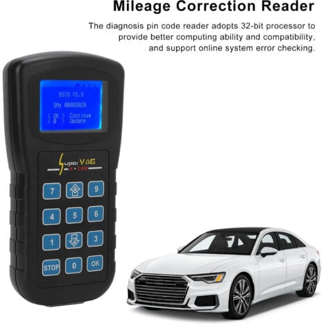 Ej.Life Lecteur de Code PIN de Diagnostic K + CAN V4.8 Correction de Kilométrage Remplacement pour Bora A6 A8 A4