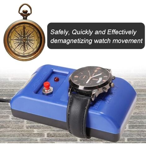 Ej.Life Démagnétiseur de Montre Professionnel,Demagnetisation Montre,Outil de réparation de Montre à Quartz,Magnetiseur Demagnetiseur Outil de Réparation de Montre,Démagnétisation de Bijoux