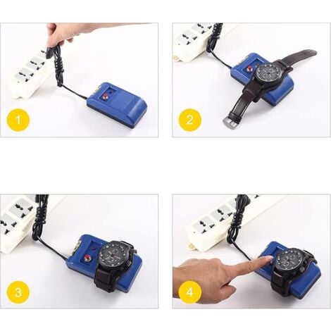 Ej.Life Démagnétiseur de Montre Professionnel,Demagnetisation Montre,Outil de réparation de Montre à Quartz,Magnetiseur Demagnetiseur Outil de Réparation de Montre,Démagnétisation de Bijoux