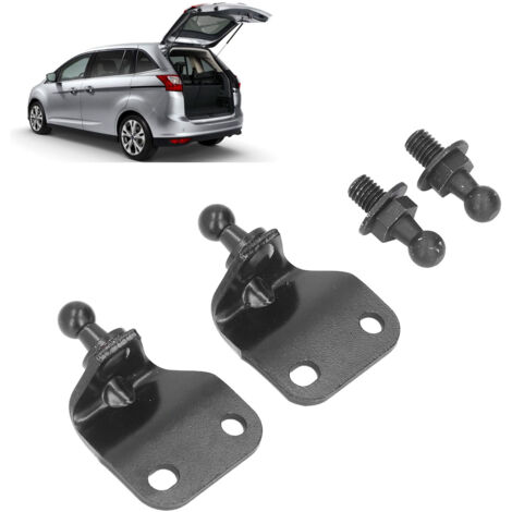 Ej.Life – Lot de 4 supports de vérin à gaz pour capot Nissan 350Z 2003-2008 – Métal – Installation facile – Goujon à rotule 10mm