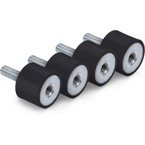 Ej.Life Isolateur antivibrations en Caoutchouc M6 de Vibrations Fixe l'amortisseur Silentblock Bobbins Bateau Voiture Pack 4(VD2015 M618)-Silent Bloc
