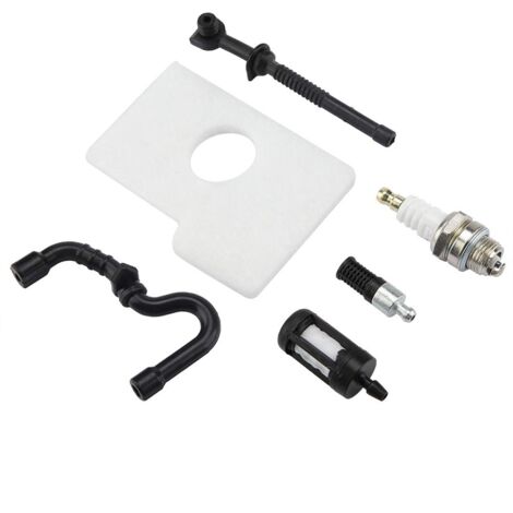 Ej.Life – Kit de filtre à huile et bougies d'allumage pour tronçonneuses Stihl 017 018 MS170 MS180 – Matériaux durables – Remplacement rapide