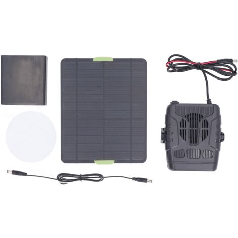 Ej.Life – Chauffage de voiture portable 12V 50W – Dégivreur et désembueur efficace – Panneau solaire 50W – Pour animaux et camping-car en hiver