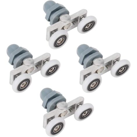 Roulette pour Porte de Douche Coulissante – 23mm, Rouleau de Roulement Silencieux, Compatible avec la Majorité des Portes – Kit de Réparation et Remplacement pour Salle de Bains
