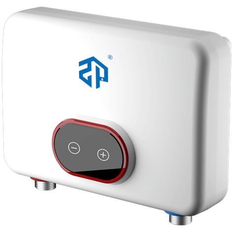 Ej.Life Chauffe-eau électrique 5500 W commutable 220 V avec écran LED, chauffe-eau instantané, douche pour salle de bain, cuisine