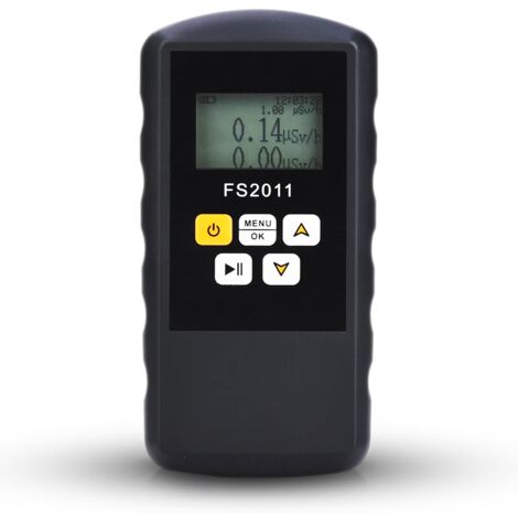 Ej.Life – Détecteur de rayonnement nucléaire FS2011 – Compteur Geiger β γ χ avec écran LCD – 2 méthodes de détection – 3 alarmes – Plage d'énergie 50 KVE-1,5 MEV