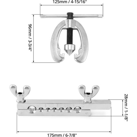 Rosvola Outil d'évasement de Tube, Outils d'évasement de tuyaux de Freins