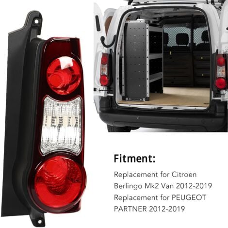 Ej.Life Feu arrière droit 9677205480 remplacement de la lampe de clignotant de frein arrière pour Citroen Berlingo Mk2 Van