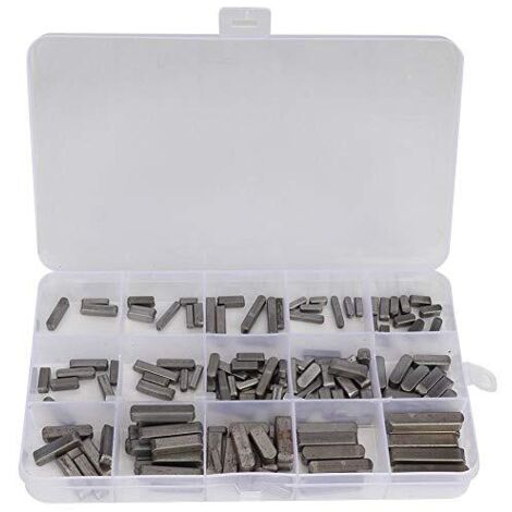 Ej.Life – Clé d'arbre d'entraînement parallèle 140pcs – Clés à plumes bout rond – Clé carrée pour fixation standard – Matériaux résistants à la corrosion