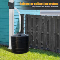 Kit Récupération Eau Pluviale Avec Vanne De Filtration - Pour Descente De Gouttière 2x3 Pouces - Écologique Et Réglable