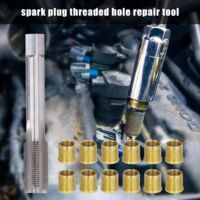 Kit de réparation de filetage de bougie - Kit d'insert de bougie d'allumage, jeu de réparation de filetage du moteur | M14X1.25 & M16X1.25 Outils RETHREADING, outils de réparation de