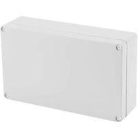 Lot 2 Boîtes Étanchéité Électrique IP65 200×120×75 Mm - Boîtier Dérivation Extérieur Plastique ABS Noir